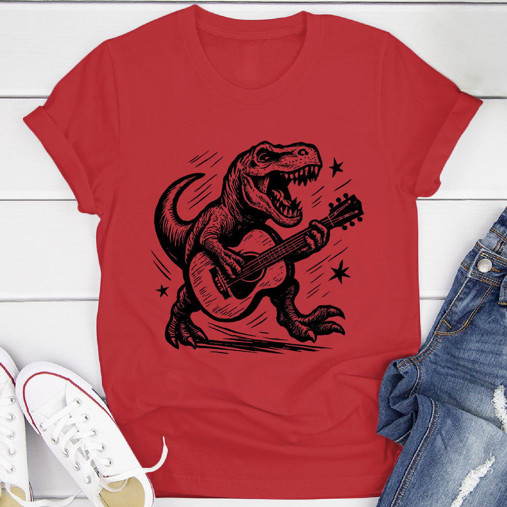 Strumming T-Rex T-Shirt