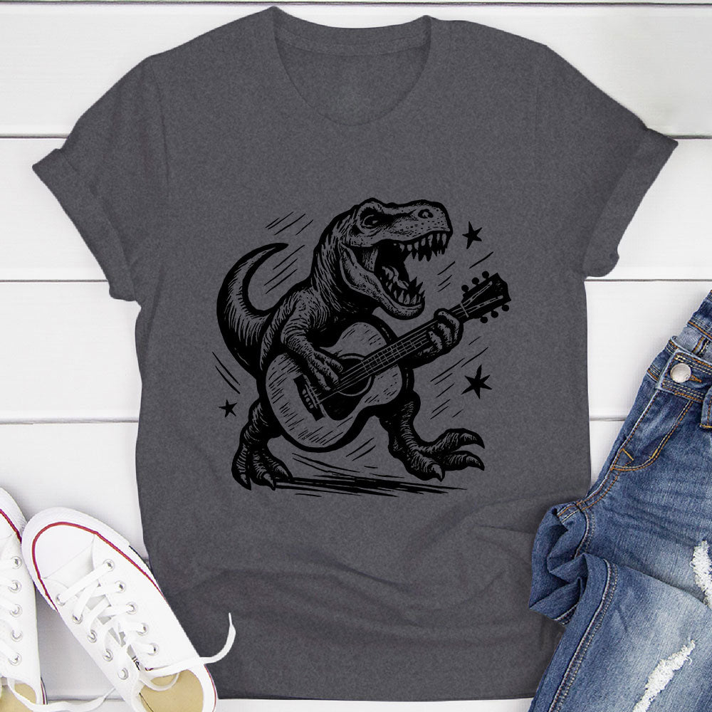 Strumming T-Rex T-Shirt