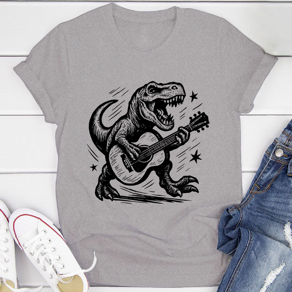 Strumming T-Rex T-Shirt