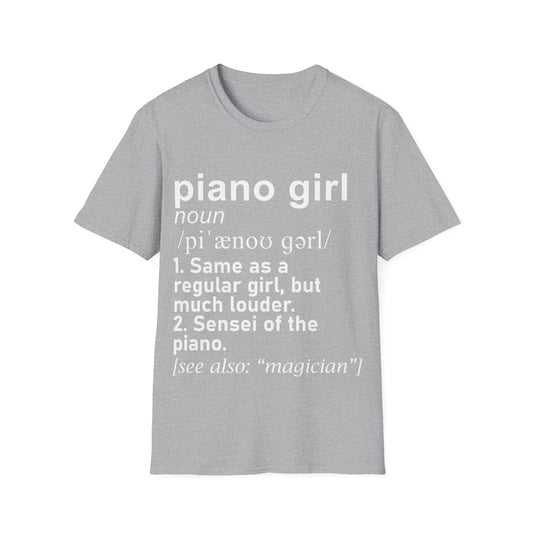 Piano Girl Definition T-Shirt