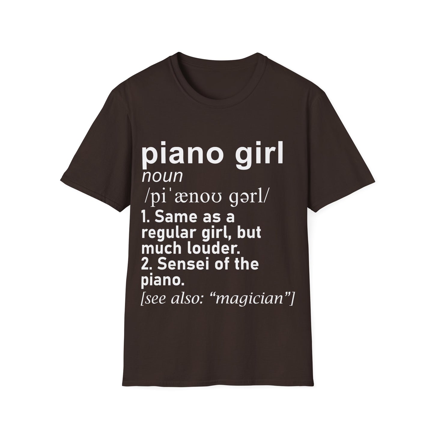 Piano Girl Definition T-Shirt